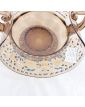 1900 Enameled Cup with 2 Handles in Smoked Glass
