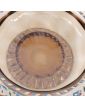 1900 Enameled Cup with 2 Handles in Smoked Glass