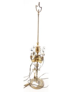 Lampe à Huile en Laiton Électrifiée