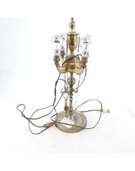 Lampe à Huile en Laiton Électrifiée