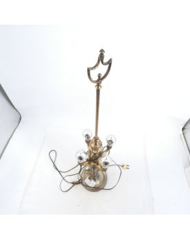 Lampe à Huile en Laiton Électrifiée