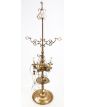 Grande Lampe à Huile en Bronze Électrifiée