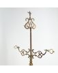 Large Electrified Bronze Oil Lamp