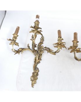 Paire d’Appliques en Bronze Style Louis XV