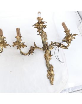 Paire d’Appliques en Bronze Style Louis XV