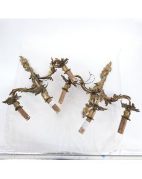 Paire d’Appliques en Bronze Style Louis XV