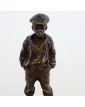 Petit Sujet Enfant à la Casquette en Bronze