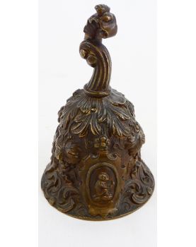 Petite Cloche en Bronze Pampre de Vigne