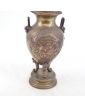 Lampe à Pétrole en Bronze Décor Asie Sans Verre
