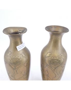 Paire de Vases Asie en Laiton