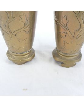 Paire de Vases Asie en Laiton