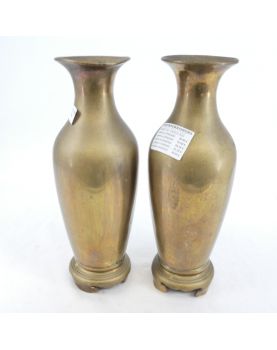 Paire de Vases Asie en Laiton