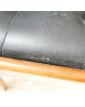 Série de 4 Chaises Assise en Skaï Noir Capitonnée Danoise