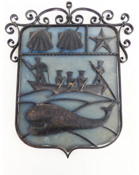 Blason Armoirie en Métal Décor à la Baleine