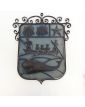 Blason Armoirie en Métal Décor à la Baleine