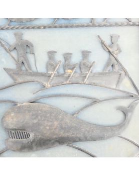 Blason Armoirie en Métal Décor à la Baleine