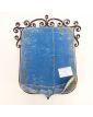 Metal Coat of Arms with Whale Decor