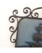 Blason Armoirie en Métal Noir Décor au Lion