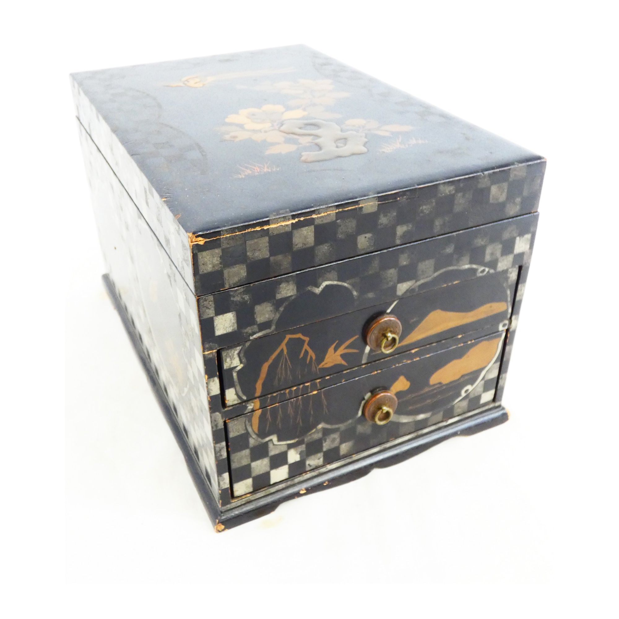 Coffret Japon Laqué Noir Coffret Japon Laqué Noir