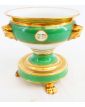 Confiturier en Porcelaine de Paris Vert
