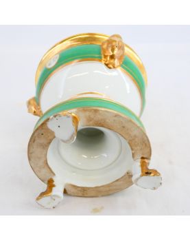 Confiturier en Porcelaine de Paris Vert