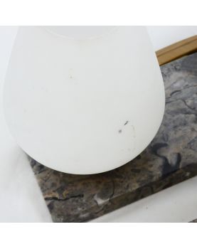 Pair of Deer Night Lights on Marble Base
