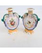 Paire de Petits Vases Bouteille en Porcelaine sans Bouchons