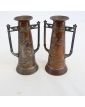 Paire de Petits Vases en Métal 1900