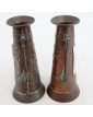 Paire de Petits Vases en Métal 1900