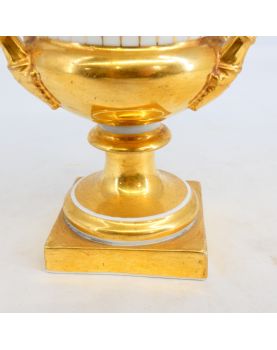 Vase en Porcelaine de Paris Doré