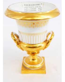 Vase en Porcelaine de Paris Doré