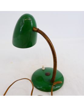 Petite Lampe de Bureau Verte