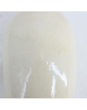 Vase en Terre Cuite Émaillée Beige