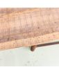 Metal Console Table with Handcrafted Oak Top