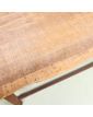 Metal Console Table with Handcrafted Oak Top