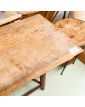 Metal Console Table with Handcrafted Oak Top
