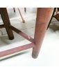 Metal Console Table with Handcrafted Oak Top