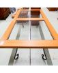 Table en Fer Forgé 2 Plateaux en Verre