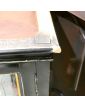 Black Display Cabinet with 2 Glass Doors and Key