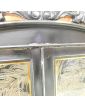Black Display Cabinet with 2 Glass Doors and Key