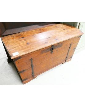 Coffre Bombé XIX 1853 avec Clé