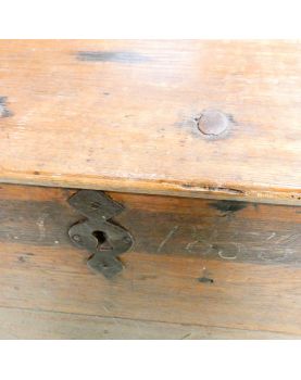 19th Century Domed Chest 1853 with Key