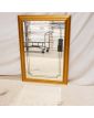 Rectangular Mirror with Gold and Decorated Frame