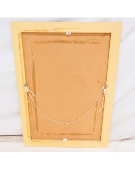 Miroir Rectangulaire Cadre Doré et Decoré
