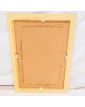 Rectangular Mirror with Gold and Decorated Frame