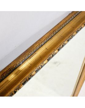 Beveled Gold Frame Mirror