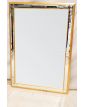Miroir Rectangulaire à Parcloses Cadre Doré Biseauté