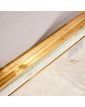 Rectangular Mirror with Beveled Gold Frame