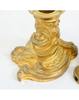 Paire de Petits Bougeoirs Susse Frère