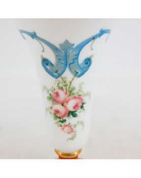 Cornet Vase in Opaline